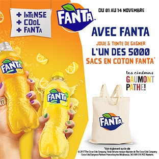 Jeu Fanta / Gaumont Pathé : 5000 sacs en coton à gagner