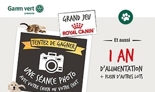 Jeu Royal Canin par Gamm Vert : 2115 cadeaux à gagner