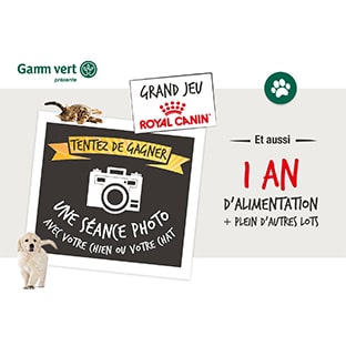 Jeu Royal Canin par Gamm Vert : 2115 cadeaux à gagner