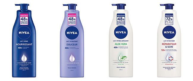 Laits Corps Hydratants 48h de Nivea