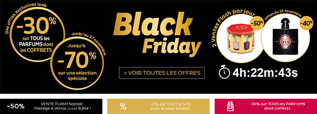 Black Friday et Cyber Monday chez Nocibé