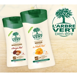 Test CVous : 240 crèmes douches L’Arbre Vert gratuites