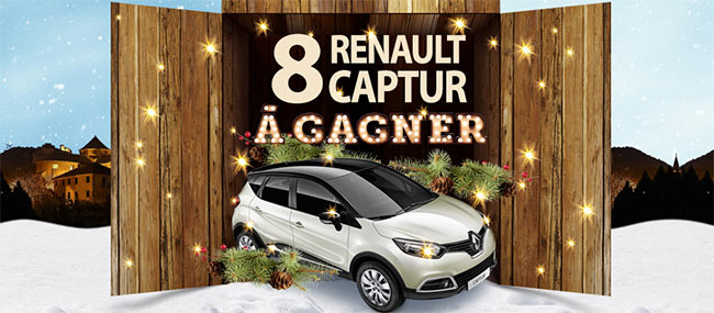 8 voitures Renault Captur Zen Energy à gagner