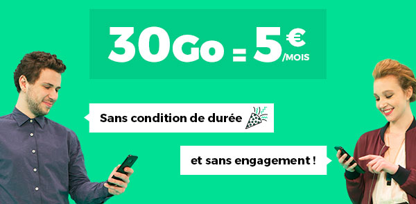 Forfait illimité RED SFR sans engagement à 5€