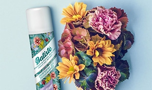 Test shampoing sec Wildflower Batiste : 100 gratuits