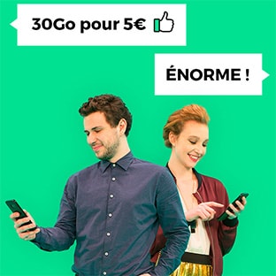 Vente privée Forfait mobile Red SFR 30Go à 5€ par mois à vie