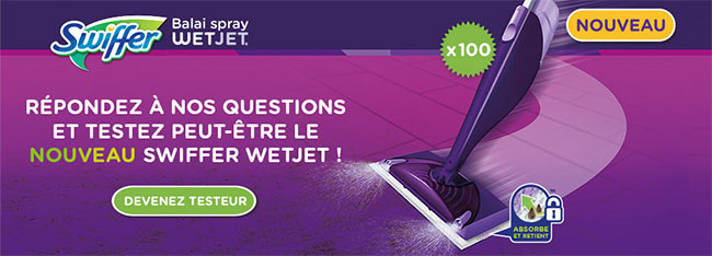 testez gratuitement le balais Spray WetJet de Swiffer