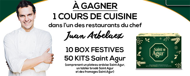 Les cadeaux à gagner avec Saint Agur