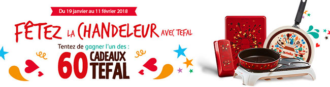 Les cadeaux à gagner au jeu Tefal Seb