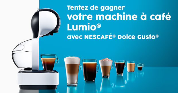 remportez l’une des machines à café Dolce Gusto Lumio