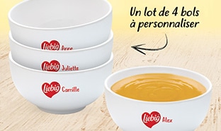 Jeu Liebig : 505 lots de 4 bols personnalisés à gagner