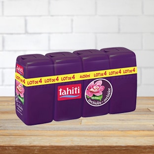 Promo Carrefour : 4 gels douche Tahiti à 2,74€ (50% de remise)
