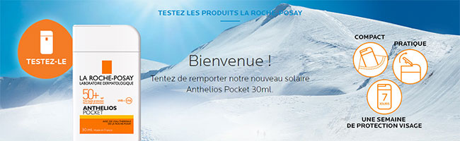 testez la crème solaire Anthelios Pocket de La Roche-Posay