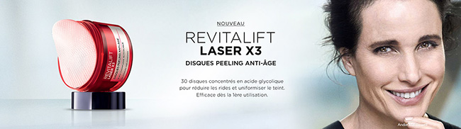 testez les Disques anti-âge Revitalift Laser X3