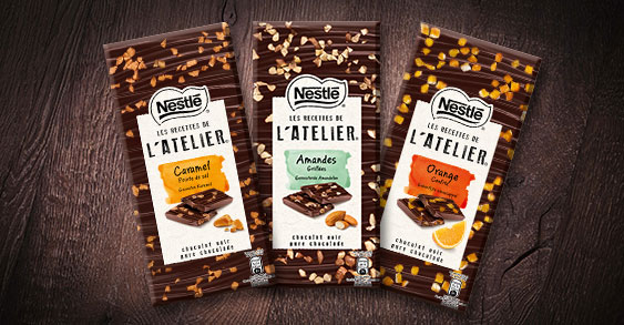 testez les nouvelles tablettes de chocolat Nestlé Les Recettes de l’Atelier