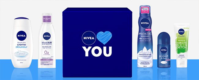 Tentez de remporter l’un des 20 lots de 5 soins avec Nivea Loves You