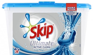 Optimisation Carrefour : 28 capsules de lessive Skip à 0,73€