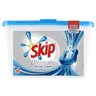 Optimisation Carrefour : 28 capsules de lessive Skip à 0,73€