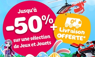 Toys’R’Us Pâques : Jusqu’à -50% sur une sélection de jouets