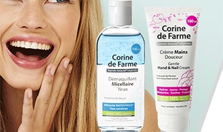 Test Corine de Farme : Démaquillants & Crèmes mains gratuits