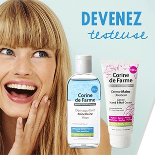 Test Corine de Farme : Démaquillants & Crèmes mains gratuits