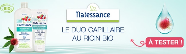 tester le shampooing et l'après-shampooing Ricin de Natessance