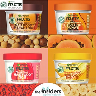 Test The Insiders : 1000 masques Hair Food Fructis gratuits