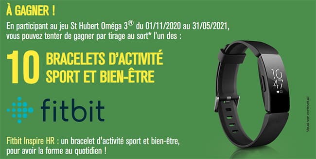 Tentez de remporter un bracelet d'activité Fitbit