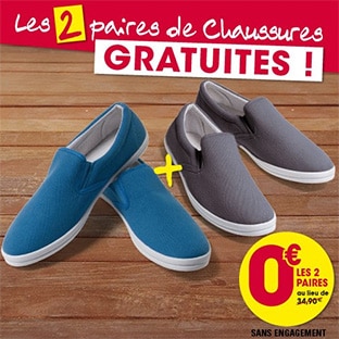 L’Homme Moderne : 2 paires de chaussures gratuites (hors fdp)