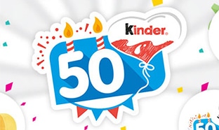 Jeu Kinder 50 ans : 520 cadeaux à gagner aux instants gagnants