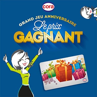 Jeu Anniversaire Le Prix Gagnant de Cora