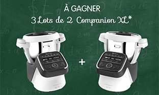 Jeu Moulinex Gagnez Partagez : 12 robots Companion / Cookeo
