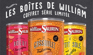 Jeu 120 ans William Saurin : 366 Coffrets Collector à gagner