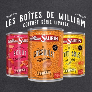 Jeu 120 ans William Saurin : 366 Coffrets Collector à gagner