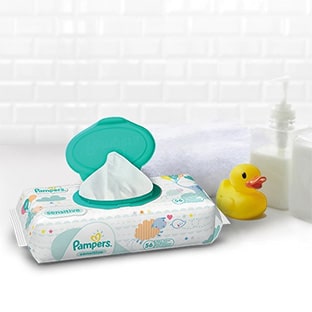 Lingettes Pampers gratuites grâce à un bon de réduction