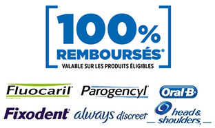 ODR P&G : 12 produits 100% remboursés (Oral-B, Always…)