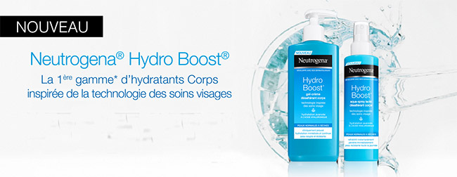 testez les soins corporels Hydro-Boost de Neutrogena