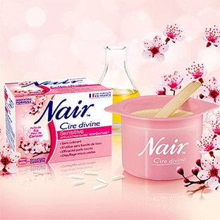 Test Nair : 100 cires Divine Sensitive gratuites