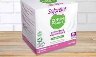 Test Saforelle : Serviettes hygiéniques Coton Protect gratuites