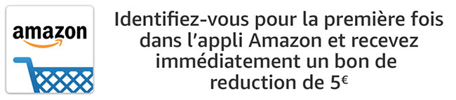 Obtenez 5€ de remise avec l'appli Amazon