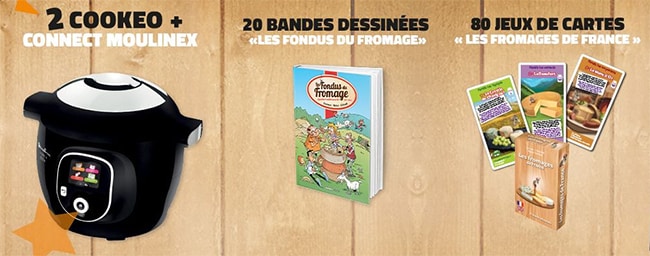 Les cadeaux à gagner au jeu d'Émilien Fromages