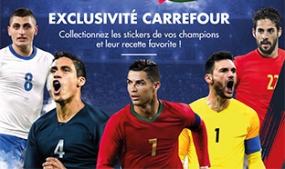 Autocollants foot Panini gratuits chez Carrefour