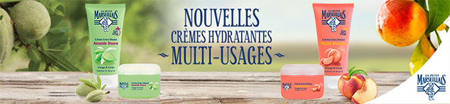 crèmes hydratantes multi-usages Le Petit Marseillais