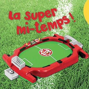 Babybel Super mi-temps : flippers foot offerts Babybel Super mi-temps : flippers foot offerts