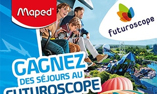 séjours au Futuroscope et lots Maped à gagner