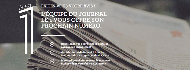 Essayez gratuitement le journal le 1