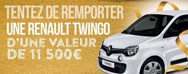 gagnez la Renault Twingo Life au jeu des supermarchés Match