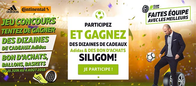 les cadeaux à gagner avec Siligom