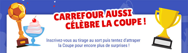 Comment jouer au jeu défilé des coupes de Carrefour ?