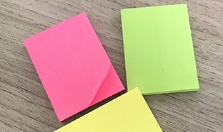 Échantillons gratuits de bloc de notes Post-it 3M Novec